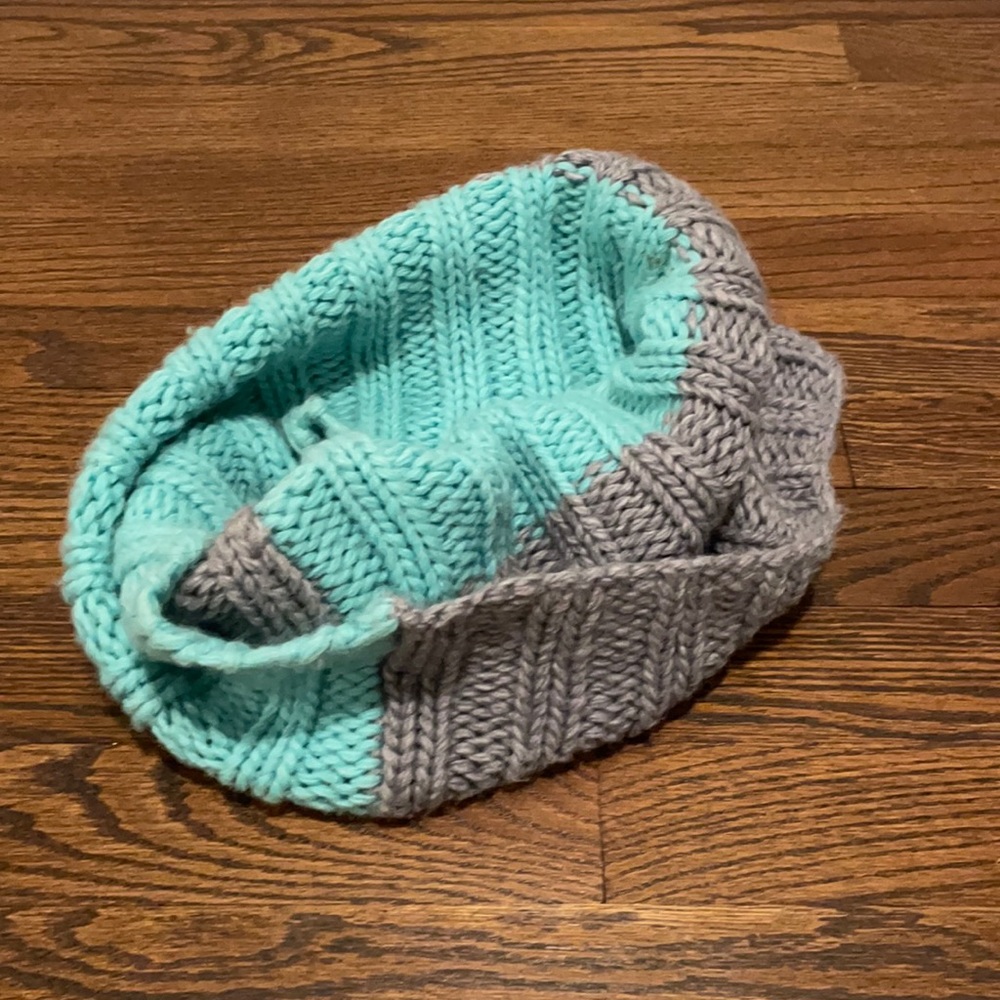 J.Crew Snood scarf teal/gray
